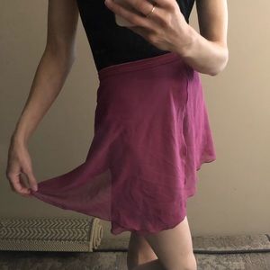 Soft Magenta Wrap Ballet Skirt